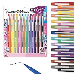 Paper Mate Flair Felt Tip Pens Medium Point 0.7 Millimeter Marker Pens Back to School Supplies for Teachers & Students Assorted Colors 24 Count