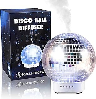 Disco Ball Diffuser Rotating - Original Disco Diffuser, Essential Oil Diffusers Aromatherapy, Cool Oil Diffuser for Home, Mirrorball Dorm Decor, Disco Classroom Decor | Disco Ball Decor
