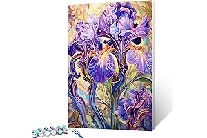 Violet Flowers Paint by Numbers