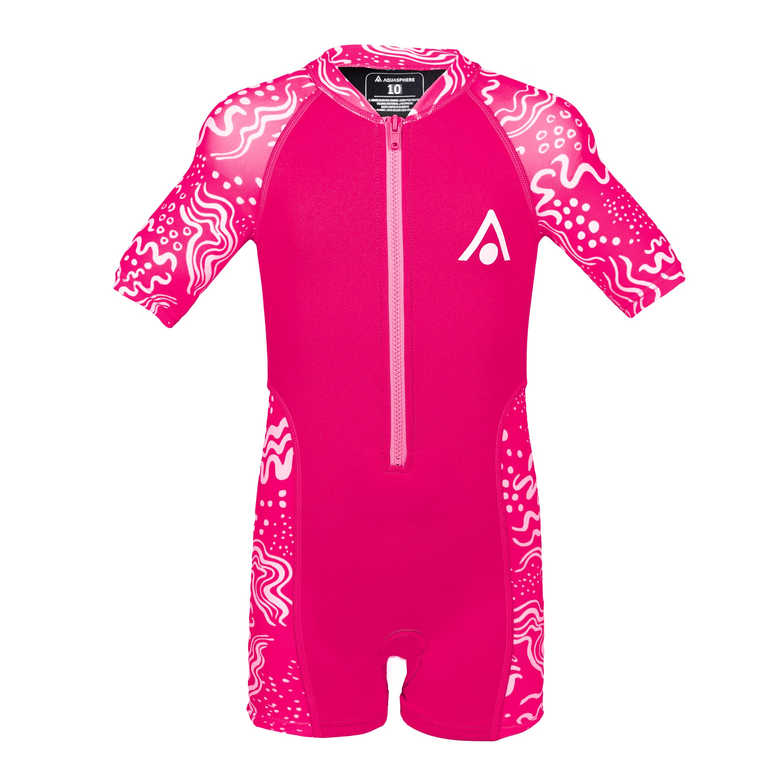 AQUASPHERE Stingray Short-sleeve kids wetsuit, made of neoprene, retains warmth, and allows freedom of movement, suitable for pool and sea