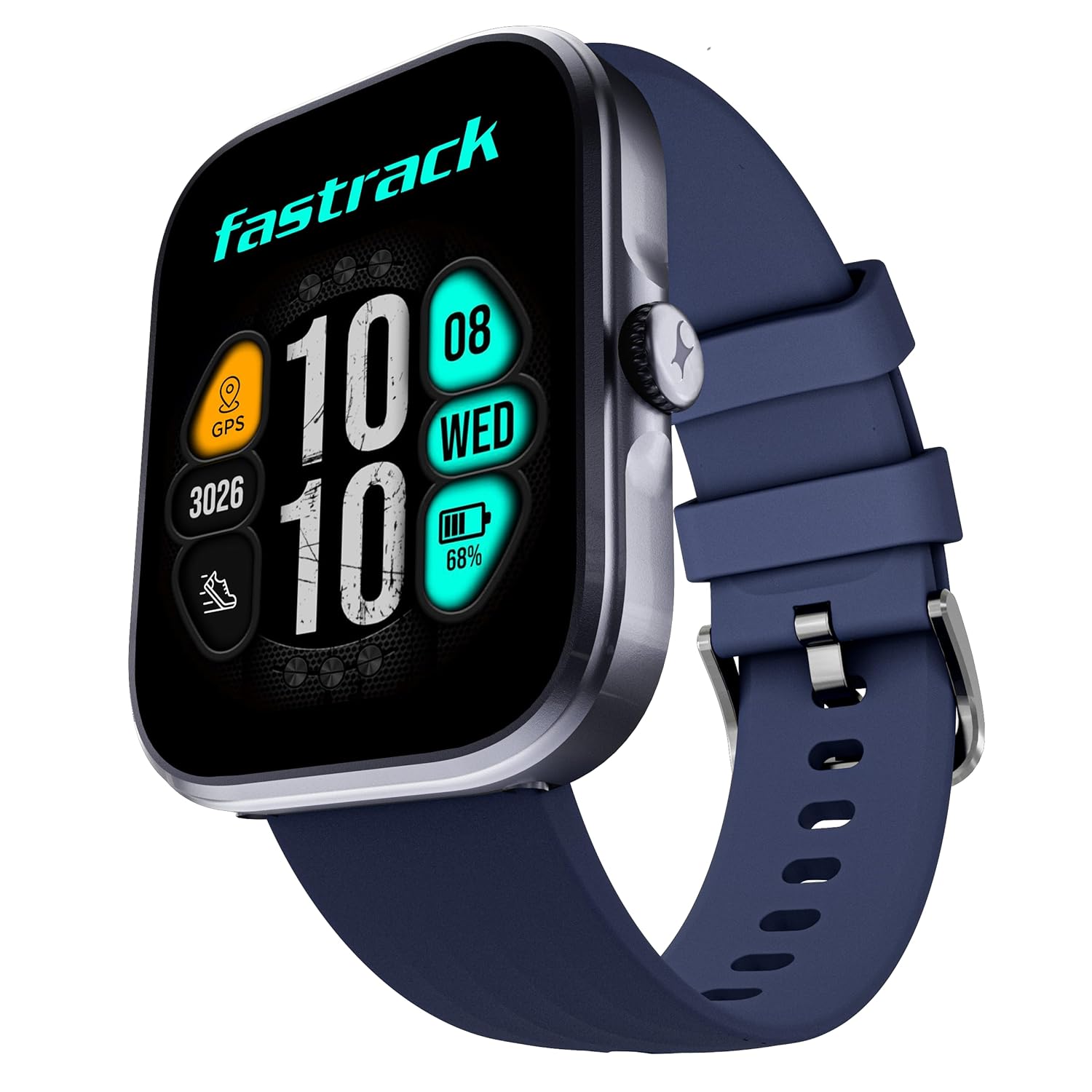 Fastrack Discovery Smart Watch, 4.9 CM AMOLED Display, SingleSync BT Calling, Built-in GPS, 100+ Multisport, Auto Recognition of Multisport, 5 Days Battery Life, 100+ Smartwatch Faces (Blue) Fastrack Discovery Smart Watch, 4.9 CM AMOLED Display, SingleSync BT Calling, Built-in GPS, 100+ Multisport, Auto Recognition of Multisport, 5 Days Battery Life, 100+ Smartwatch Faces (Blue)