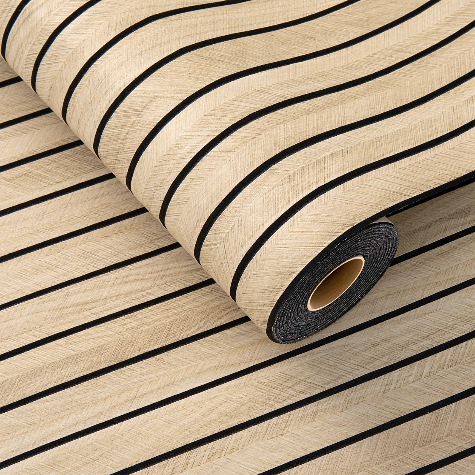 Panneaux acoustiques auto-adhésifs Panneaux muraux en bois, 300x40cm Panneaux muraux en bois Décoration murale, Panneau de protection acoustique 3D à lamelles en placage de bois Panneaux de plafond