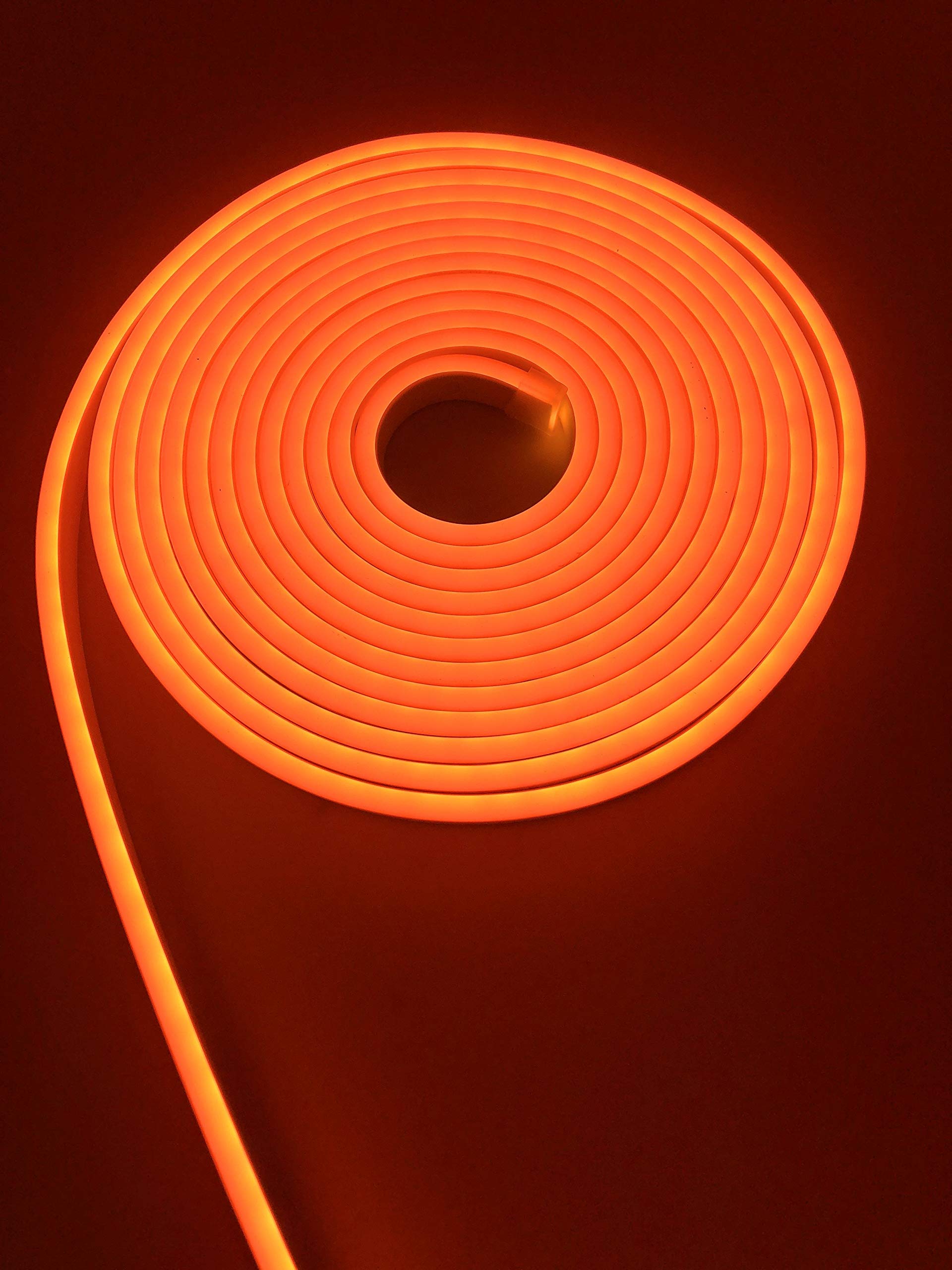 tempo di saldi Bande LED néon flexible étanche IP65 5 m 120 LED/m 12 V orange
