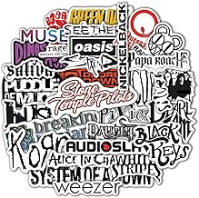 36Pcs Grunge Stickers, 90's Grunge Music, Rock Stickers, Rock Band Decals, Music Gifts for Men and Women