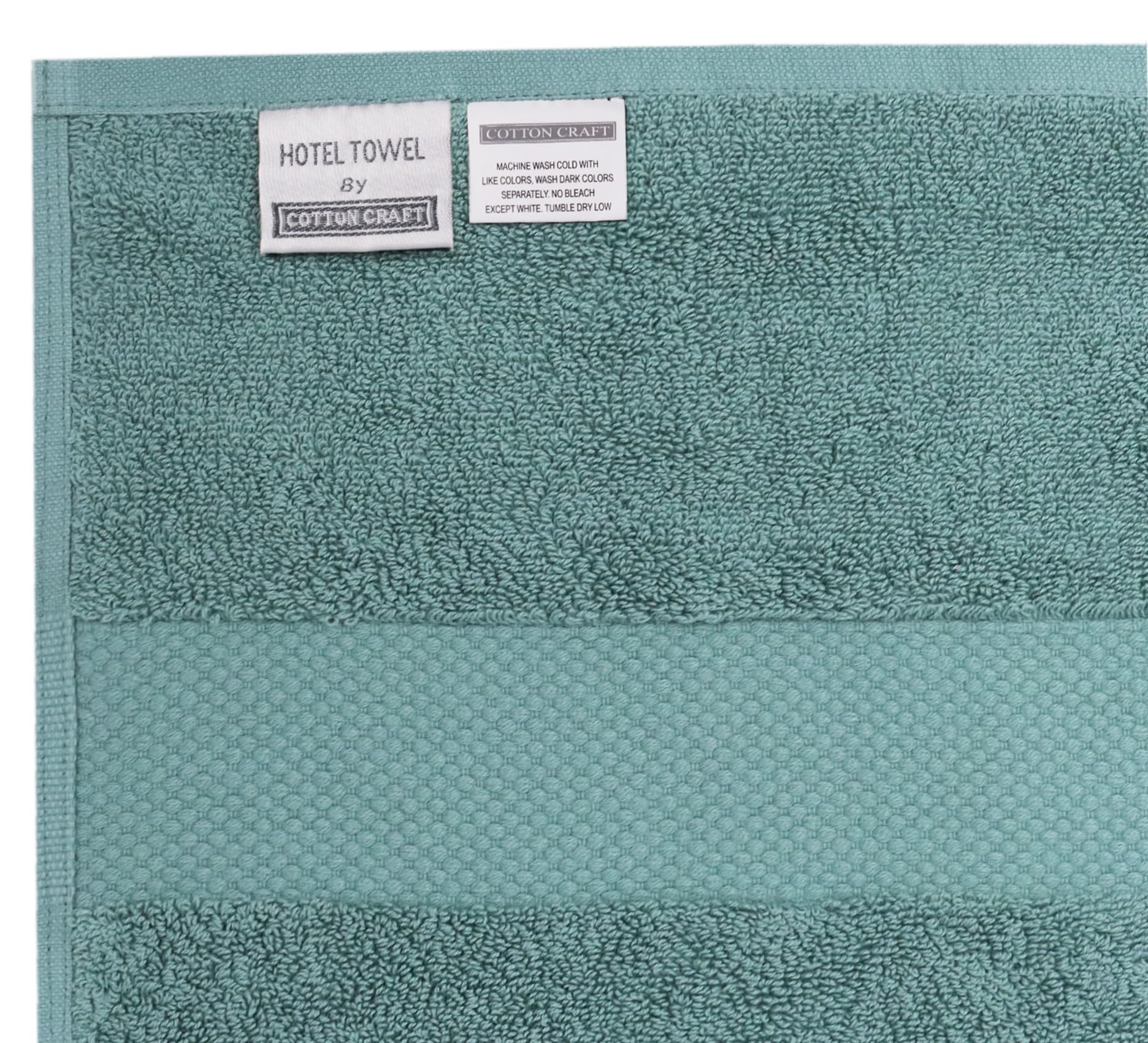 COTTON CRAFT Hotel Spa - Juego de 2 toallas extragrandes extragrandes de 40 x 80 pulgadas, peso pesado de 700 g/m², algodón puro hilado en anillo de 2 capas, suave, absorbente, uso diario, fácil