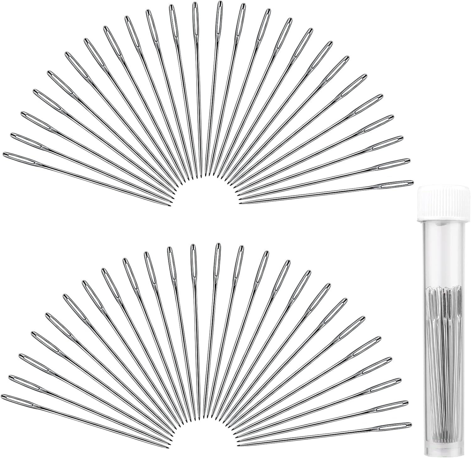 JNENERY50PCS Large Eye Needle for Hand Sewing, 2.36inch