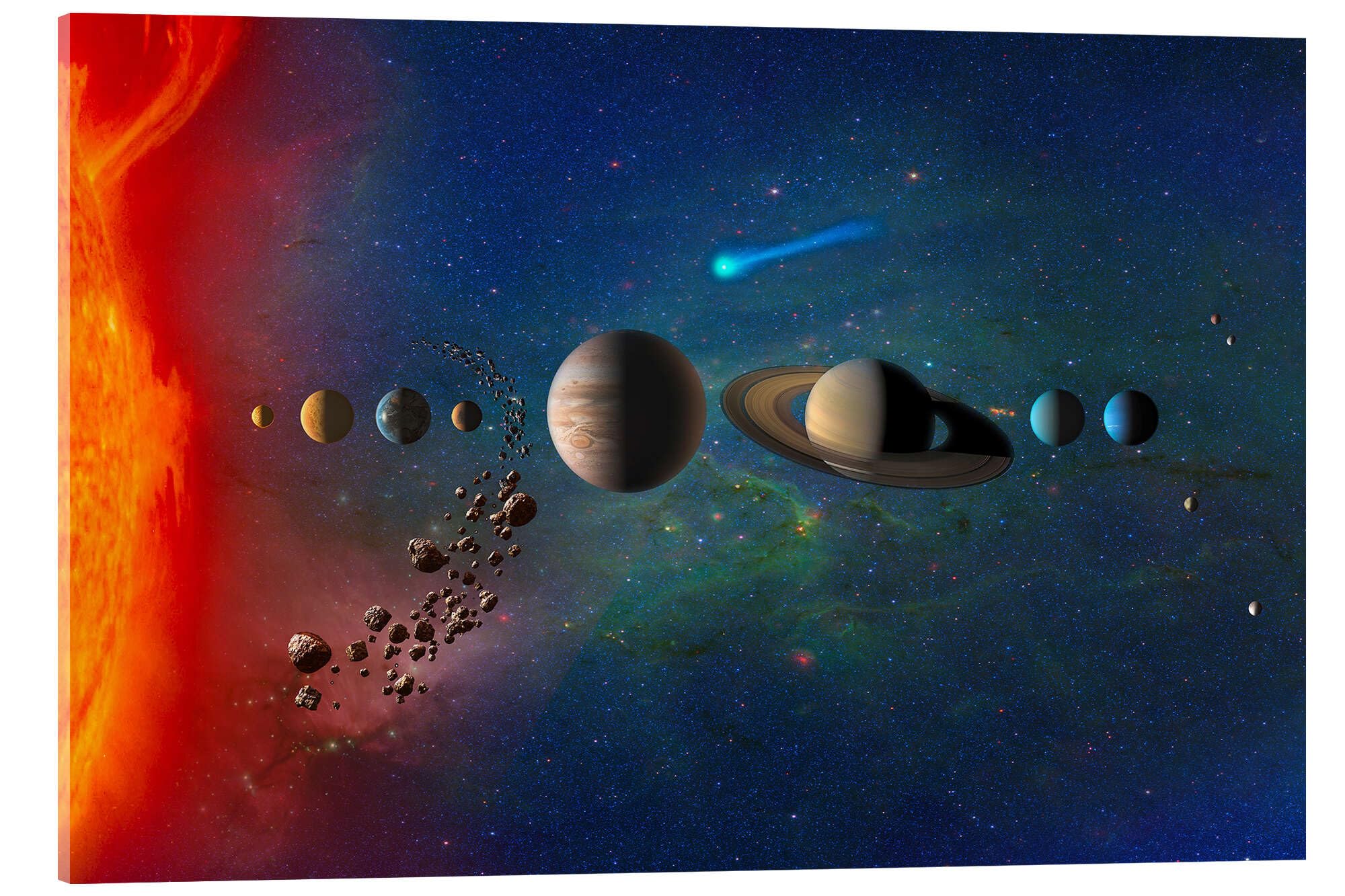 Solar system Obraz na szkle akrylowym