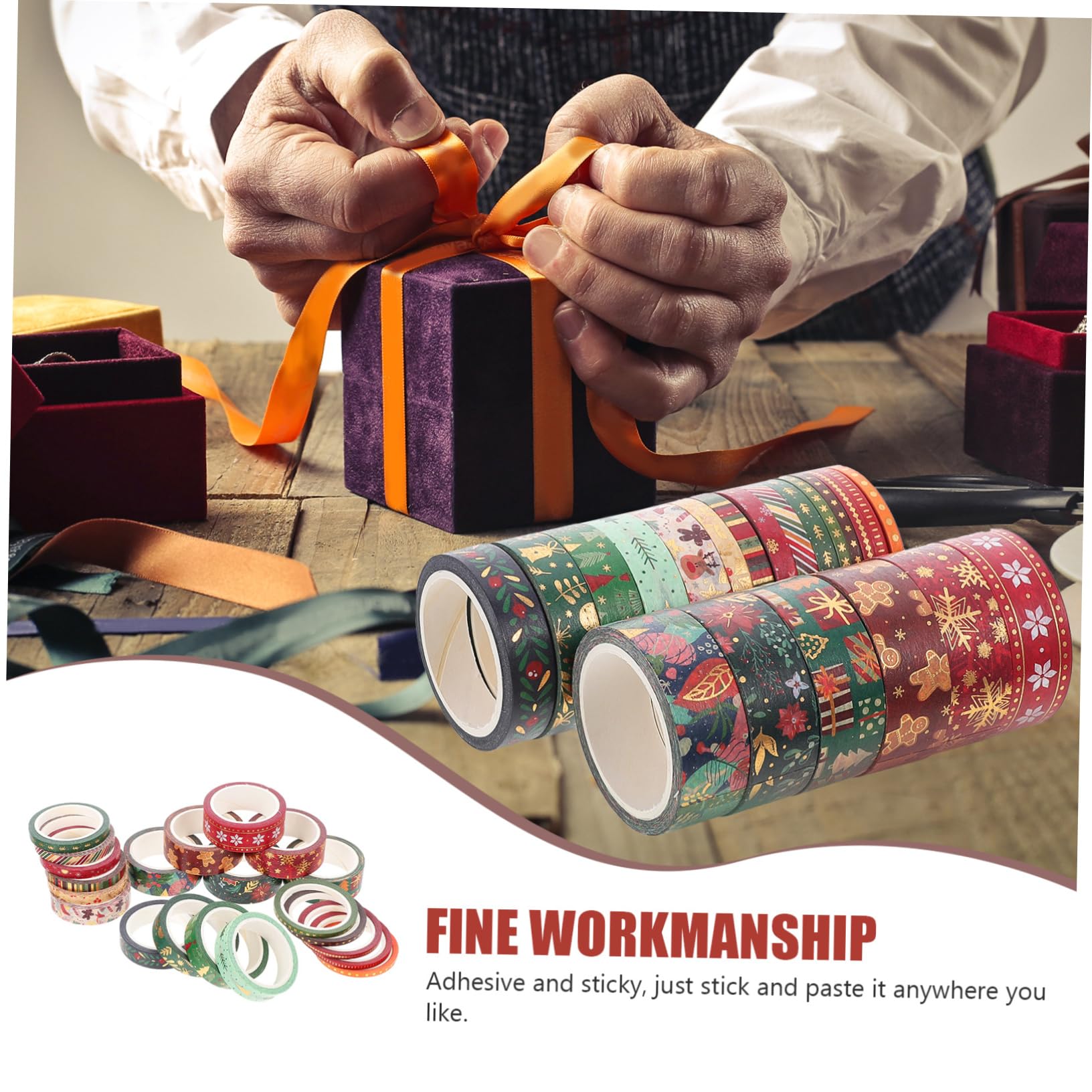 TEHAUX 84rollen Washi Tape Für Weihnachten Dekorative Klebebänder Mit Cartoon-design Für Scrapbooking -projekte Und Weihnachtliche Motive Einfach Zu Schneiden