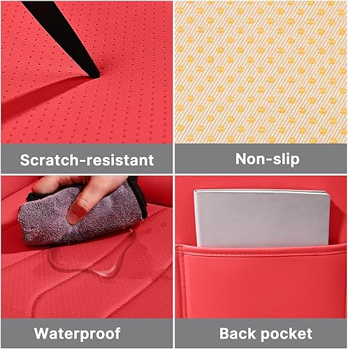 Miniatura 5 de Juego completo de accesorios para fundas de asiento de automóvil, ajuste completo para Chevy Camaro 2010-2023, fundas de asiento delantero de cuero