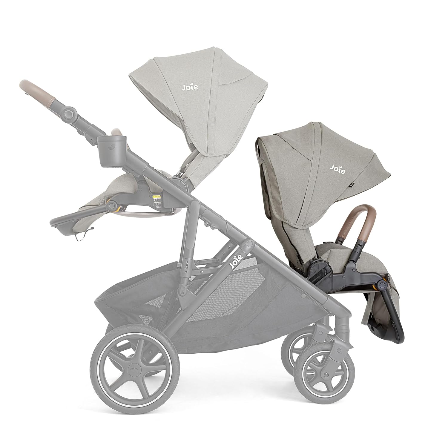 Chive Sibling Seat for Chive All-in-One Convertible Single-to-Double Modular Stroller with 20+ Customizable Modes, Suspension & All-Terrain Wheels, Expandable UPF 50+ Canopy (Dove)