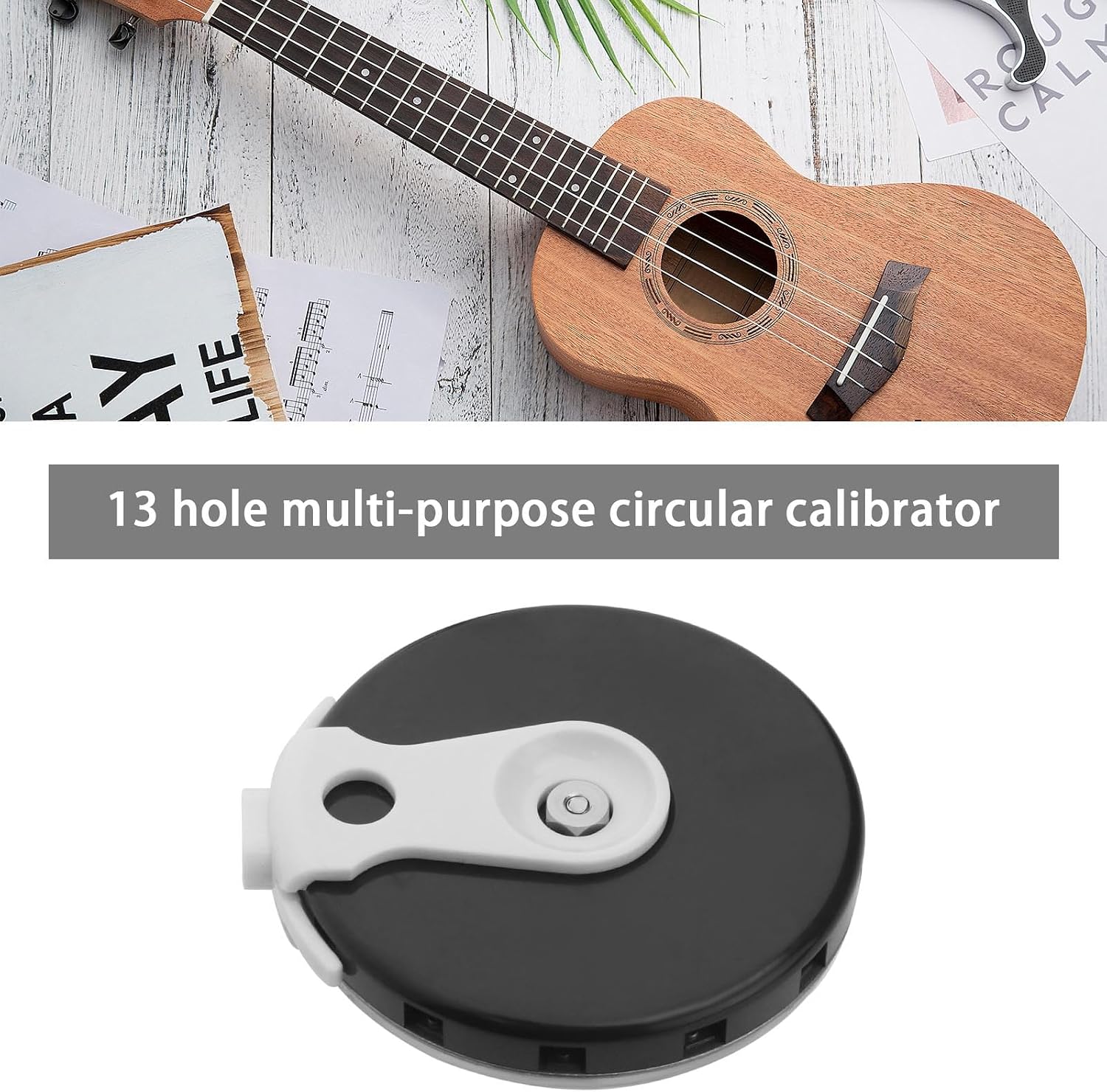 ECSiNG 13 Tone Pitch Pipe Tuner F-F Pitch Pipe Tuning Devices Circular Pitch Pipe Tuner Chromatic Pitch Tuner for Violin Ukulele Guitar Mandolin Banjo Bass