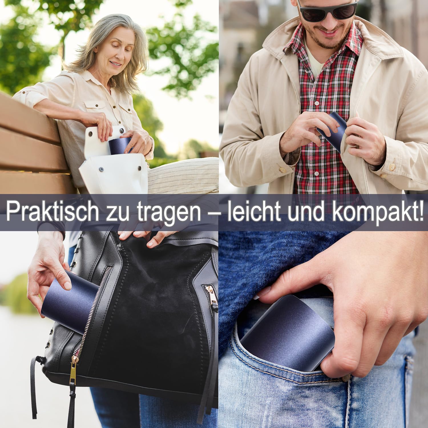 Leichtes Aluminium Brillenetui für Damen Herren