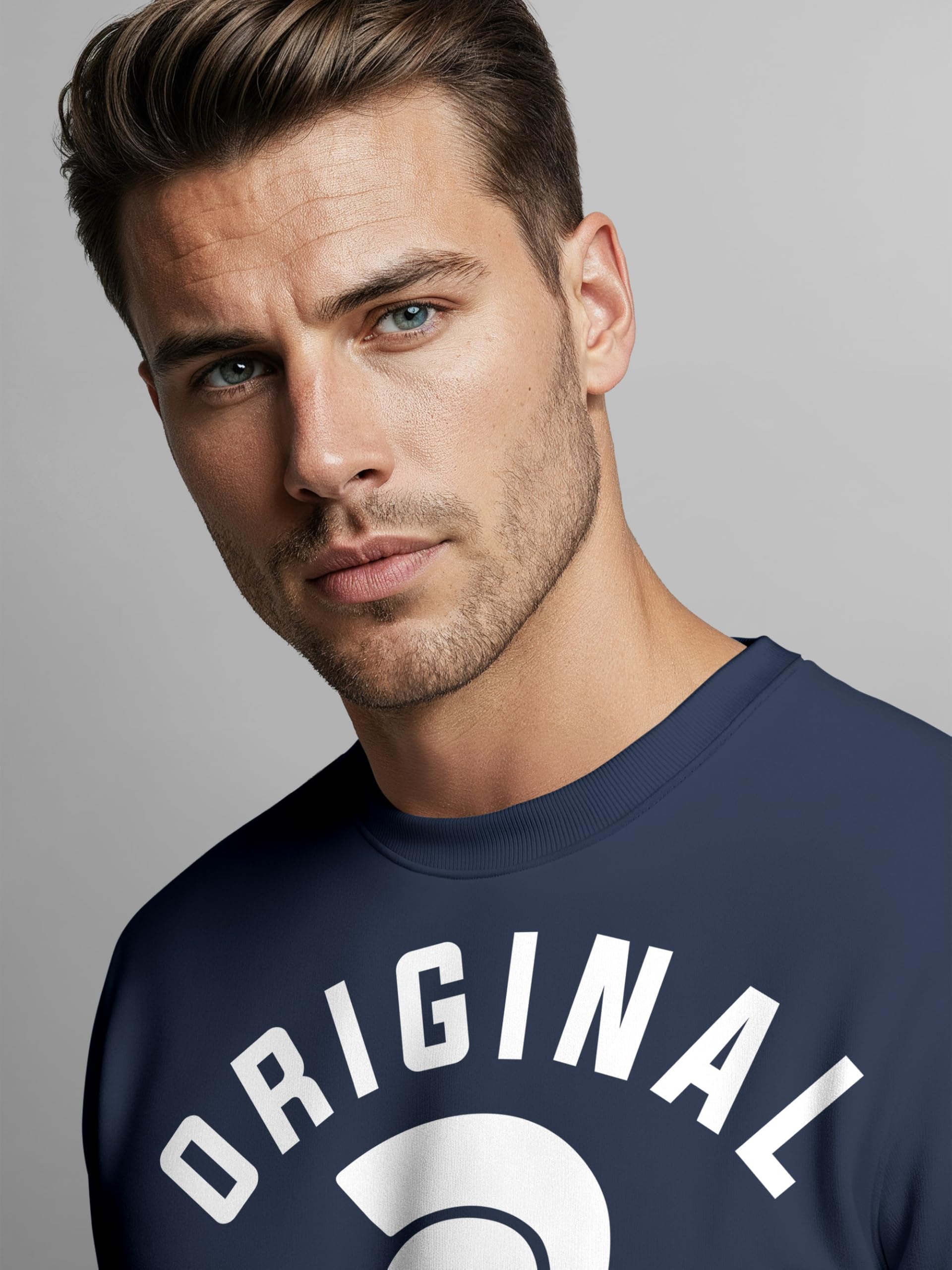 Neverless - Felpa da uomo originale Legends Gladiator Sparta, girocollo Originale Navy XXL