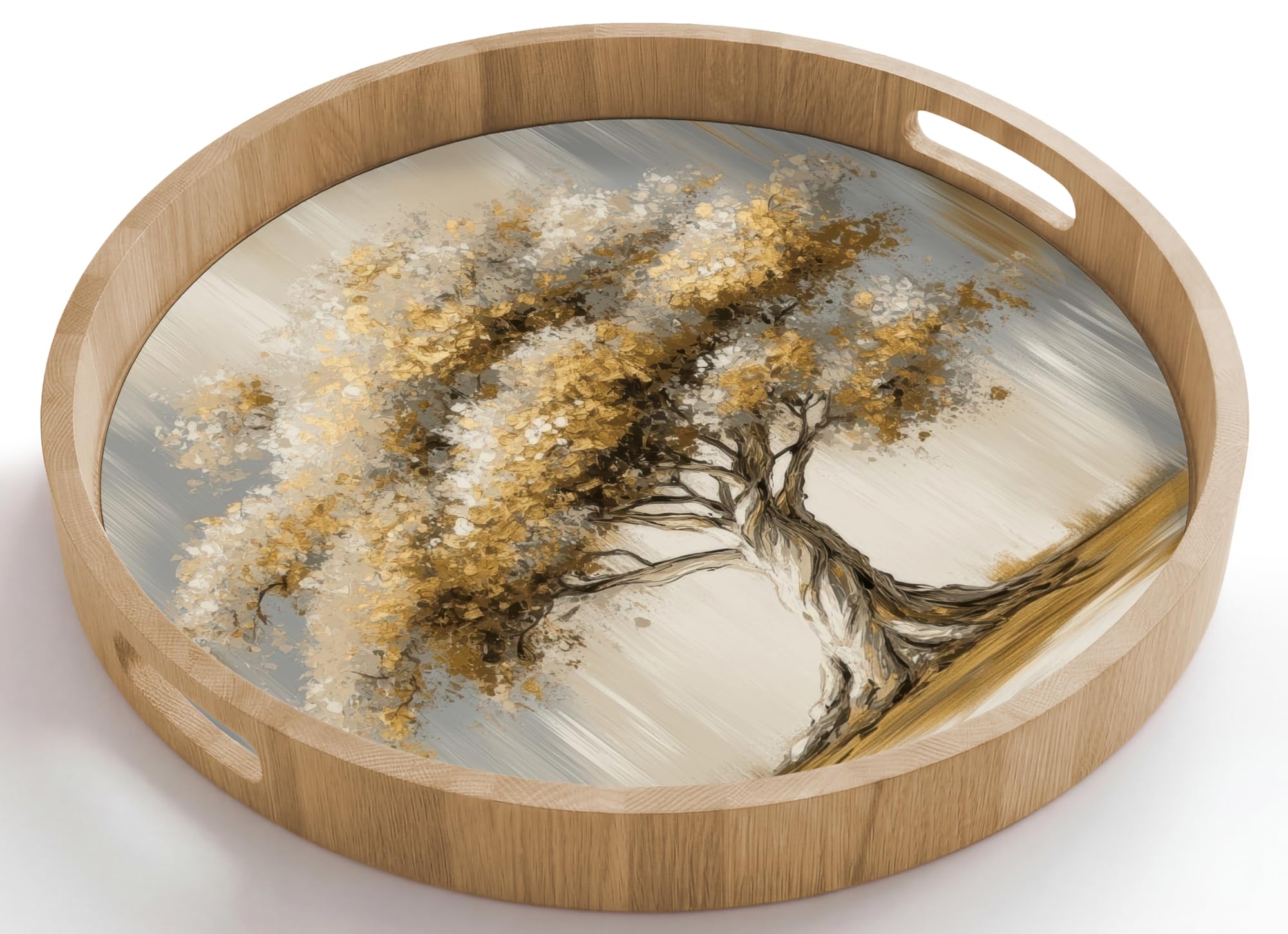 Plateau Bois Plateaux Service Decoratif Table Dejeuner Résistant