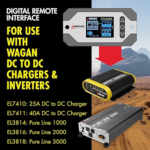 Miniatura 3 de Wagan EL5605 Digital Remote Interface Monitor Panel for DC to DC Battery Charger and Power Inverters