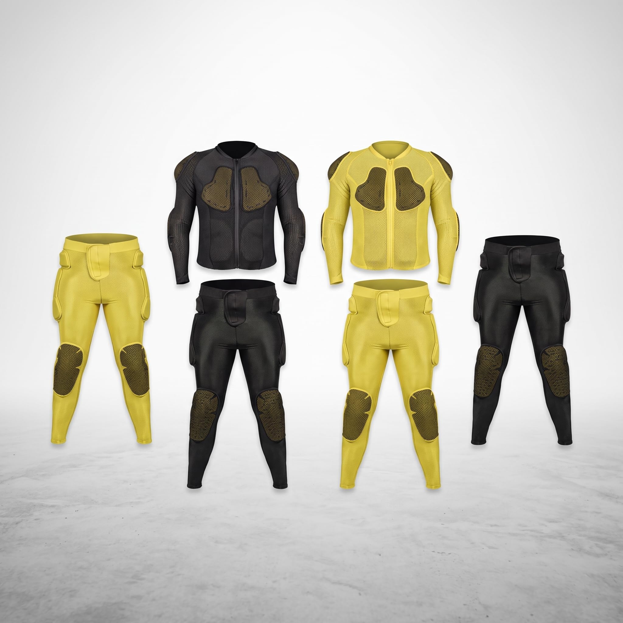 Ski Protektoren Set: Gepolsterte Shorts und Oberteil für umfassenden Hüft- und Oberkörperschutz beim Skifahren