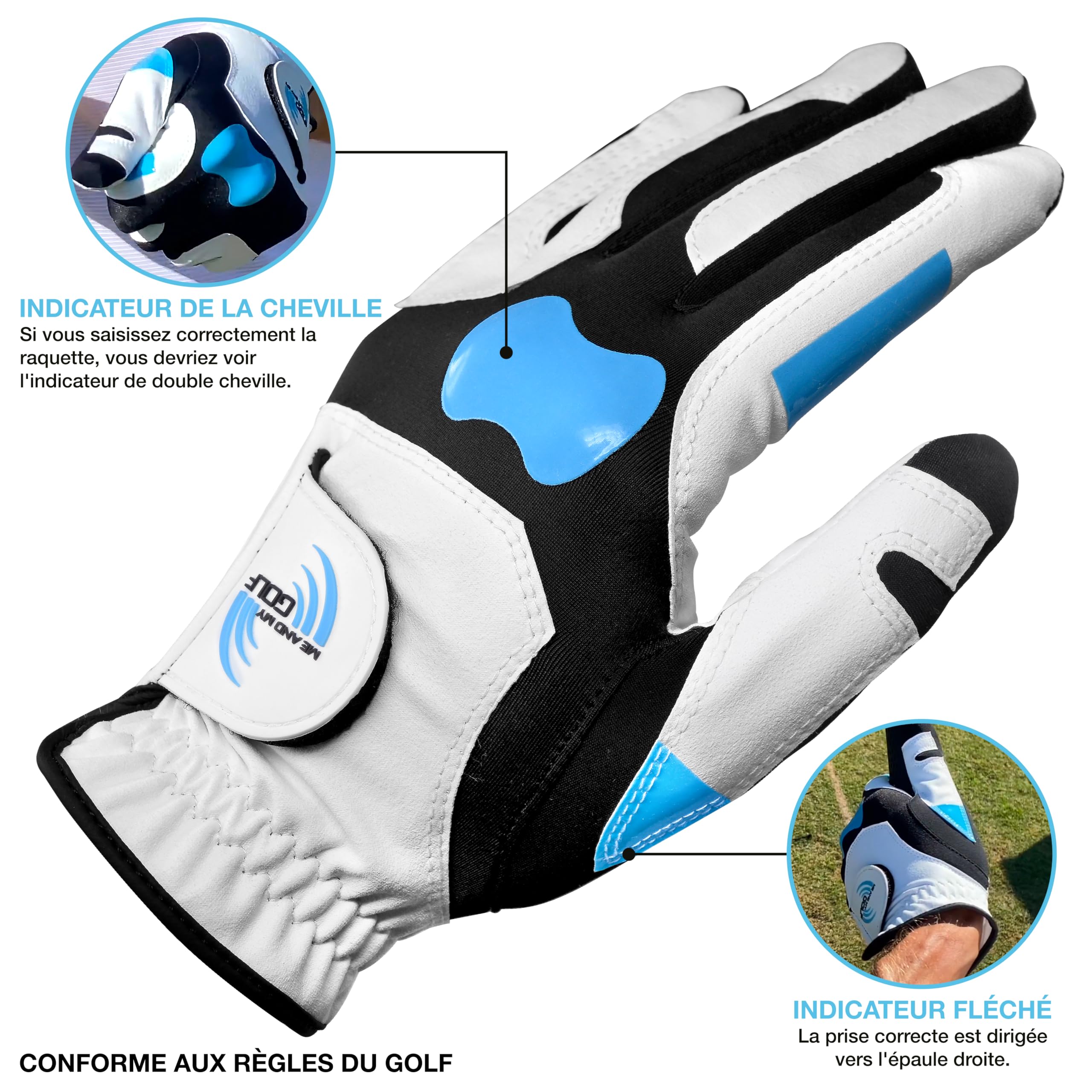 ME AND MY GOLF True Grip Gant de Golf d'entraînement – Une adhérence Parfaite à Chaque Swing