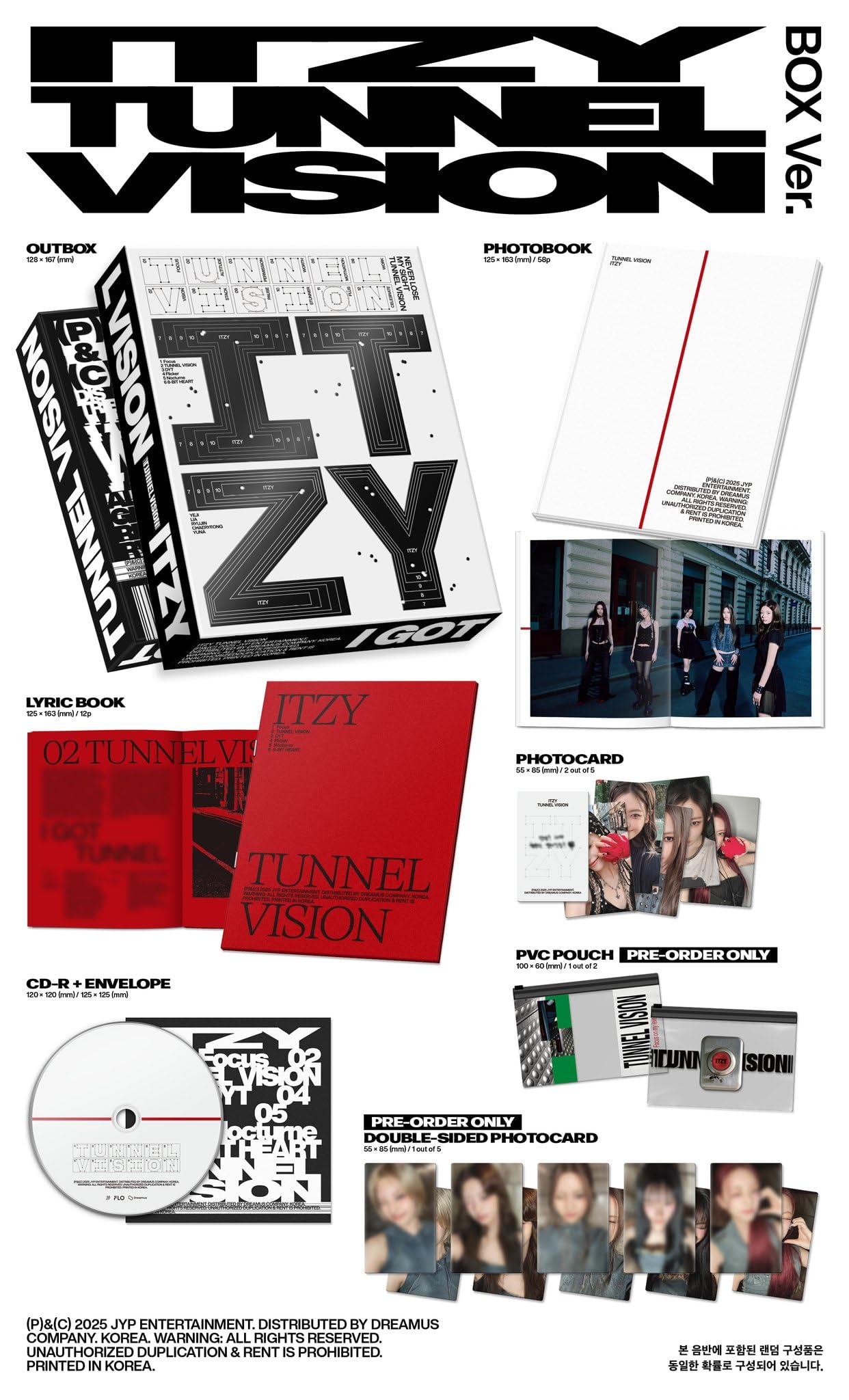 Amazon.com: IT.ZY TUNNEL VISION [Box Ver.] 11th Mini Album : Home