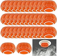 Vista 11 de Tessco 48 piezas de detector de humo, alarma de incendios, cubierta de pintura de polvo para detector de humo de plástico elástico, cubierta