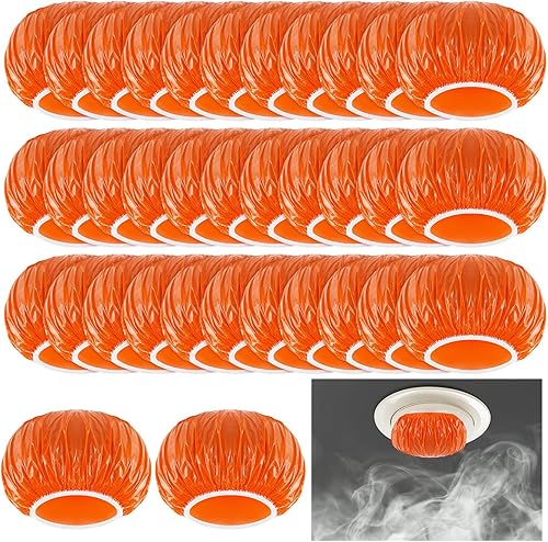 Miniatura 11 de Tessco 48 piezas de detector de humo, alarma de incendios, cubierta de pintura de polvo para detector de humo de plástico elástico, cubierta