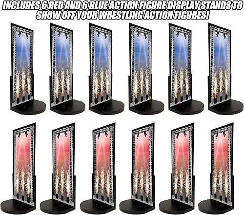 Miniatura 3 de Juego de 12 soportes de exhibición para figuras de acción de lucha libre