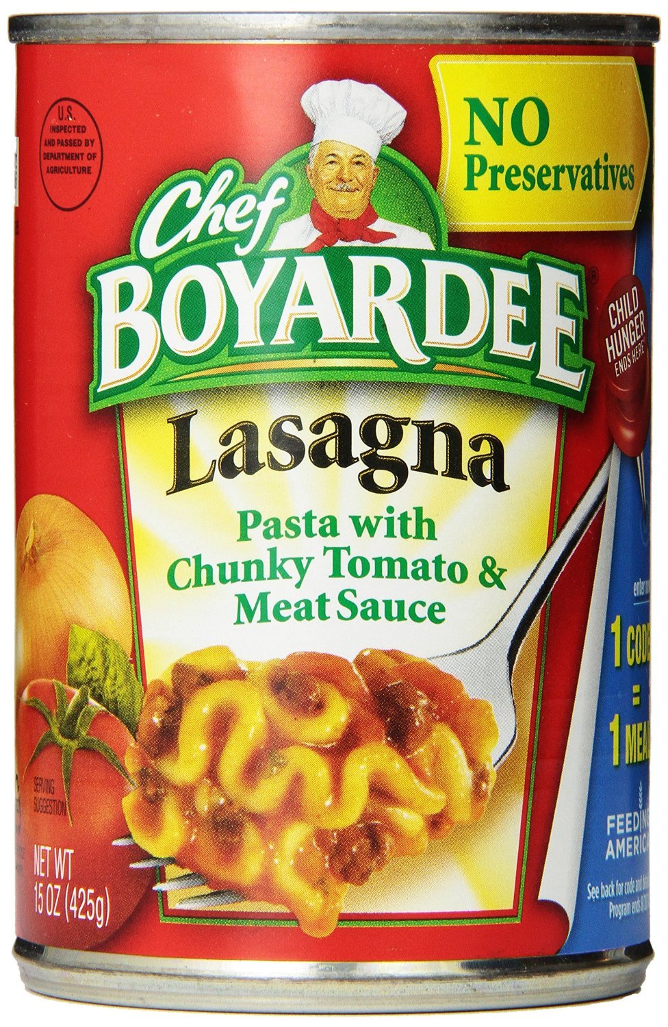 Chef Boyardee Lasagna, 15 oz, 12 Pack