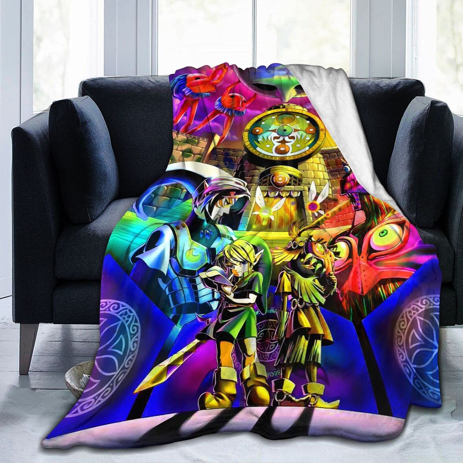 Amazon.com: Legend of Zelda Blanket Super Soft Flannel Throw Blanket 3D  Printed Comfort Bedding for Sofa All Season : לבית ולמטבח