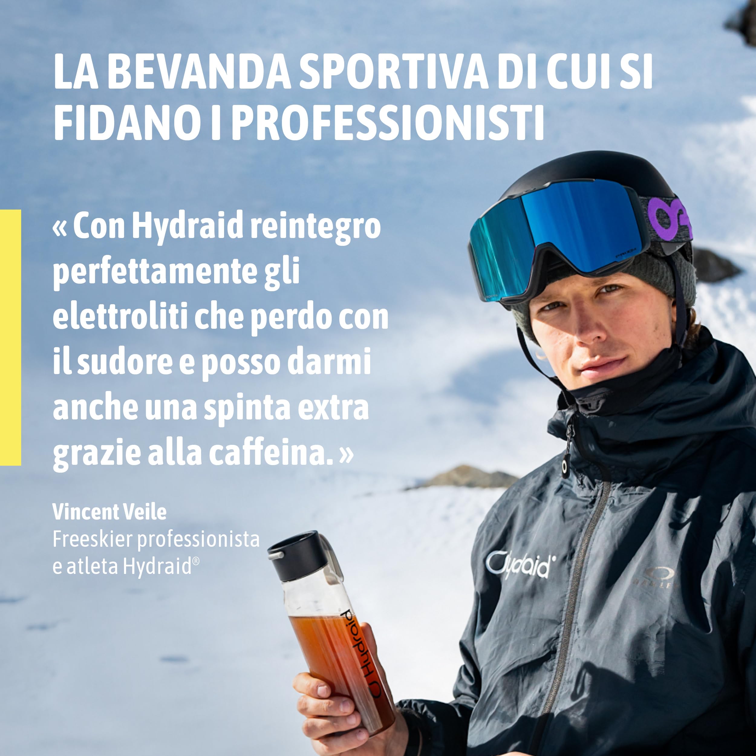 Hydraid Hydration Helper® PLUS ENERGY Tè freddo alla pesca – Polvere di elettroliti con caffeina – Più energia & più concentrazione – 20 bustine con estratto di tè verde e teanina