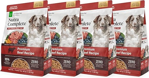 Miniatura 9 de Ultimate Pet Nutrition Nutra Complete Alimento crudo 100 liofilizado formulado por veterinarios con antioxidantes prebióticos y aminoácidos