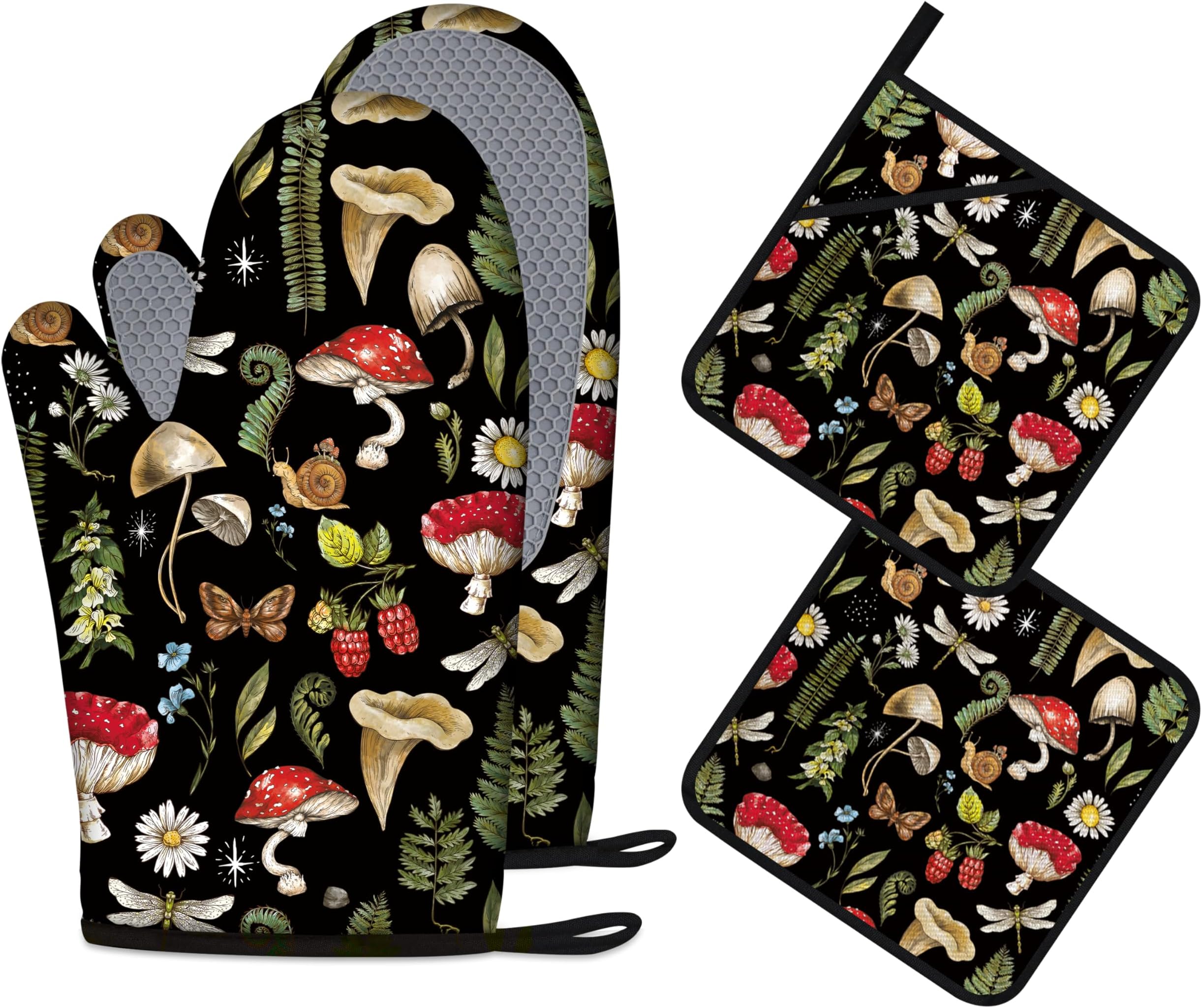 Amazon.com: Mingnei Tarot Evil Eye Halloween Oven Mitts and Pot Holders ...
