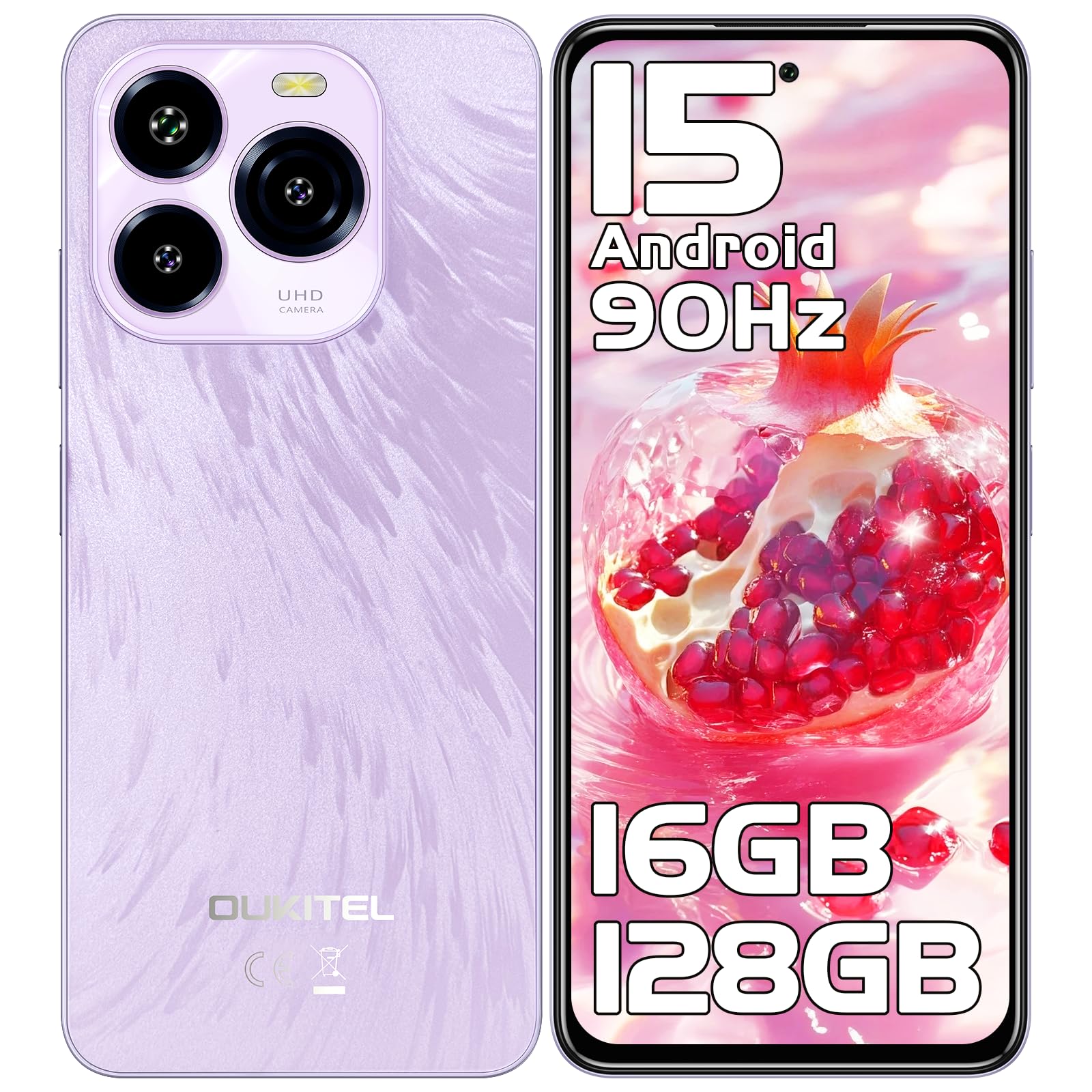 OUKITEL C65 Android 15 Telefonos Moviles Libres - 16GB + 128GB/1TB