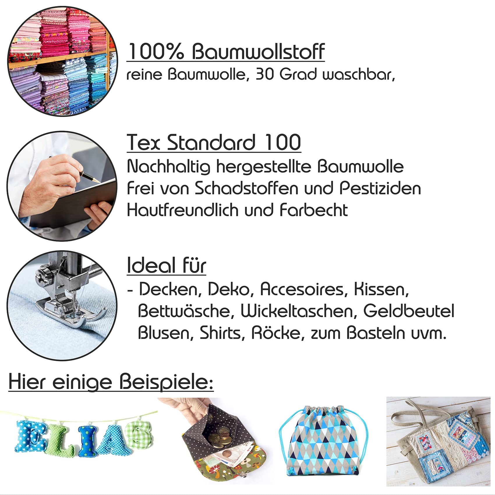 Baumwollstoff Fahnentuch Öko-Tex Klasse 1 | kobaltblau
