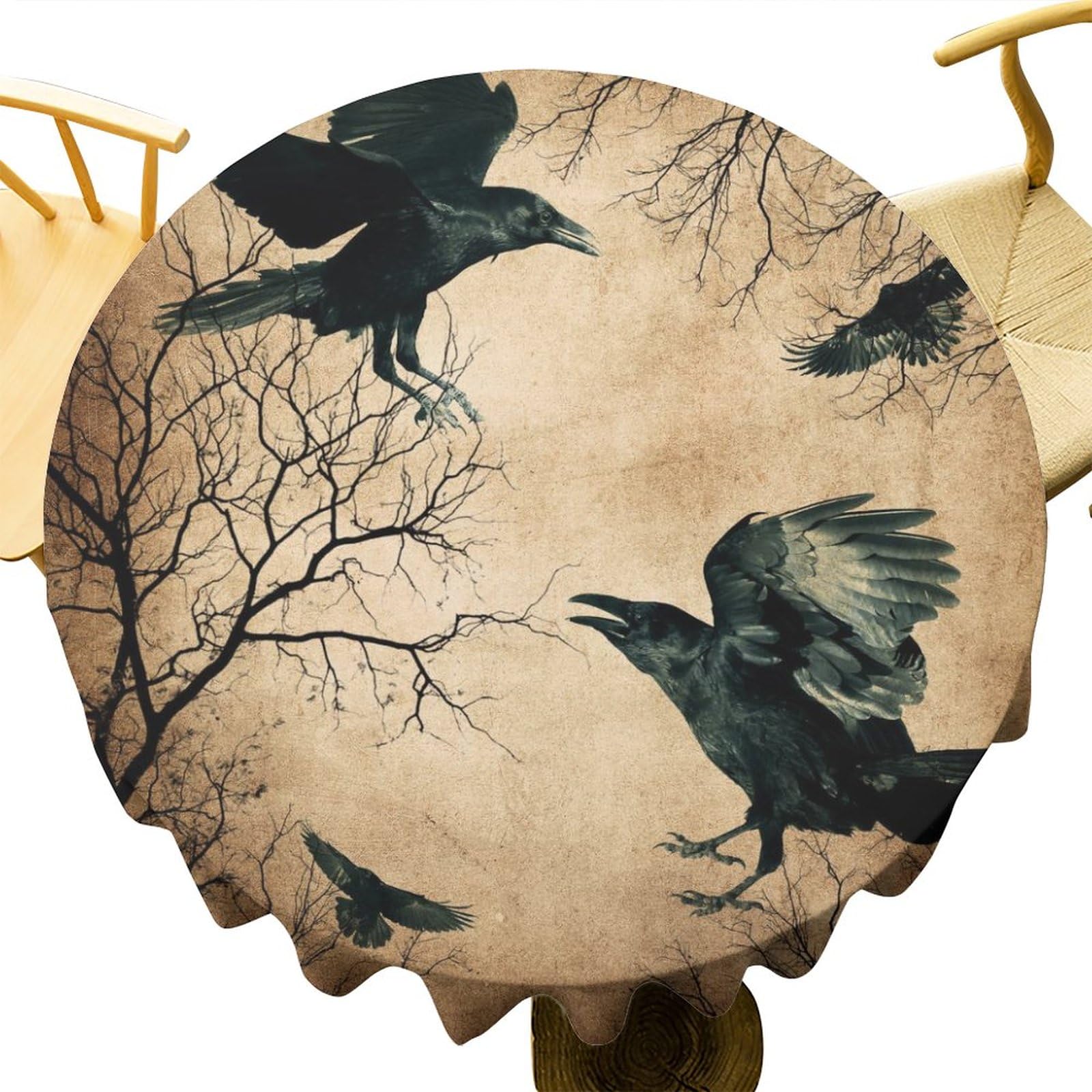 Grußkarte 'Black Crow' – Gothic Halloween Karte Mit Rabe, Inkl. Umschlag