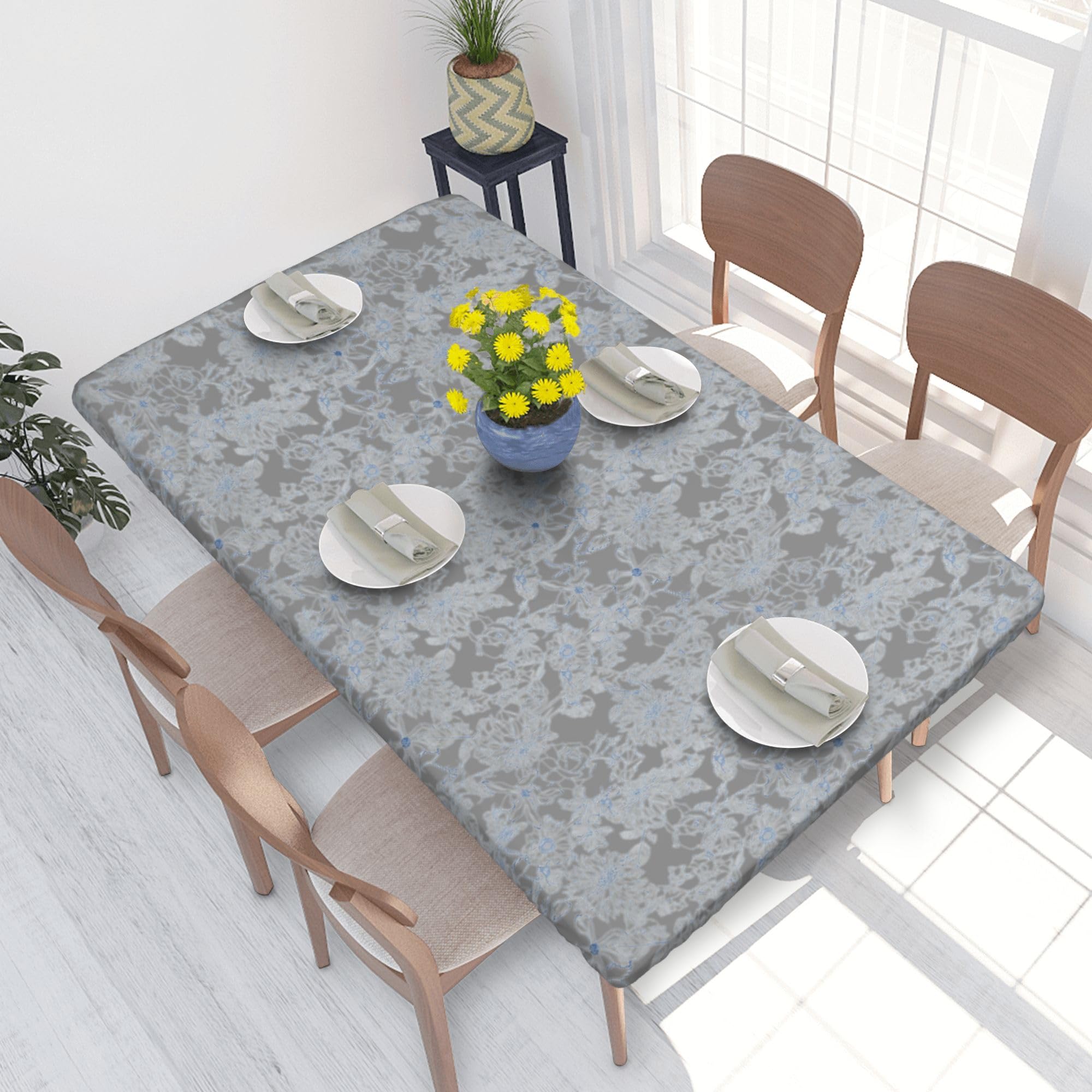 Nappe extensible 76 X 122 cm blanche nappe de table imperméable
