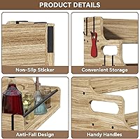 Vista 7 de 3-Tier Liquor Bottle Display Shelf, Bar Stand for Whiskey, Spirits, Coffee Syrup Rack Organizer, Countertop Wine Rack for Home, Mini Coffee Bar