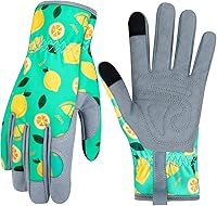 Vista 28 de Guantes de Jardinería de Cuero MERTURN para Mujeres, Guantes de Jardín a Prueba de Espinas, Guantes de Trabajo Compatibles con Pantalla Táctil