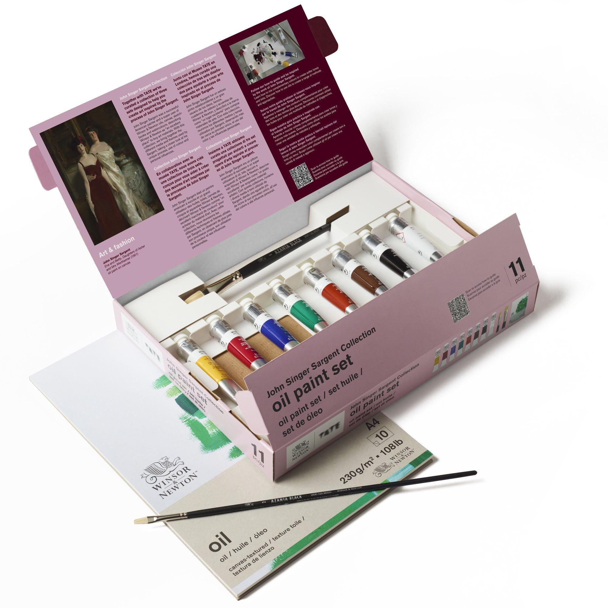 Winsor & Newton Tate Collection, 12 Pieces Oil Paint Set, Multi