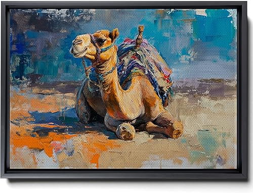 Camel Art Print Camel Wall Art Camel in the Desert Print Domesticated Animal Wall Art camel in desert, Modern Home Decor, Canvas Wall Art, Canvas
