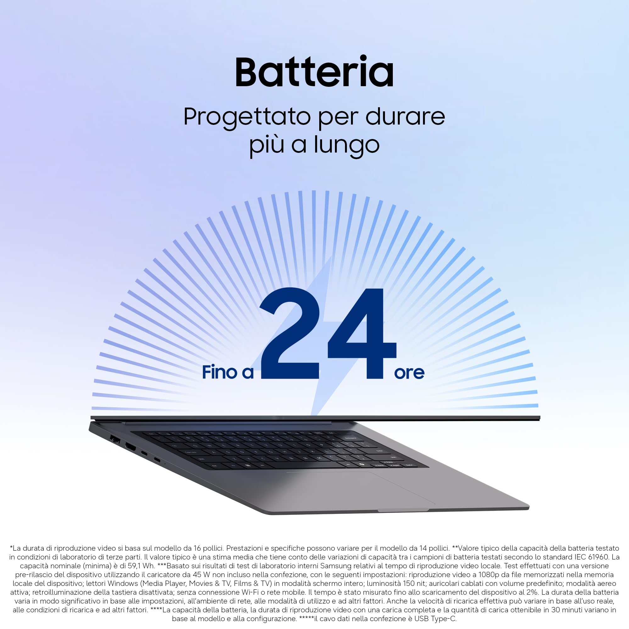 Samsung Galaxy Book6 (14", Ultra 5 325, 16GB), Copilot+PC [ver. Italiana] | Processore lntel Core Ultra 5 325, 256GB, Batteria Lunga Durata, Portatile, Design Sottile, Display IPS, Galaxy AI, Gray