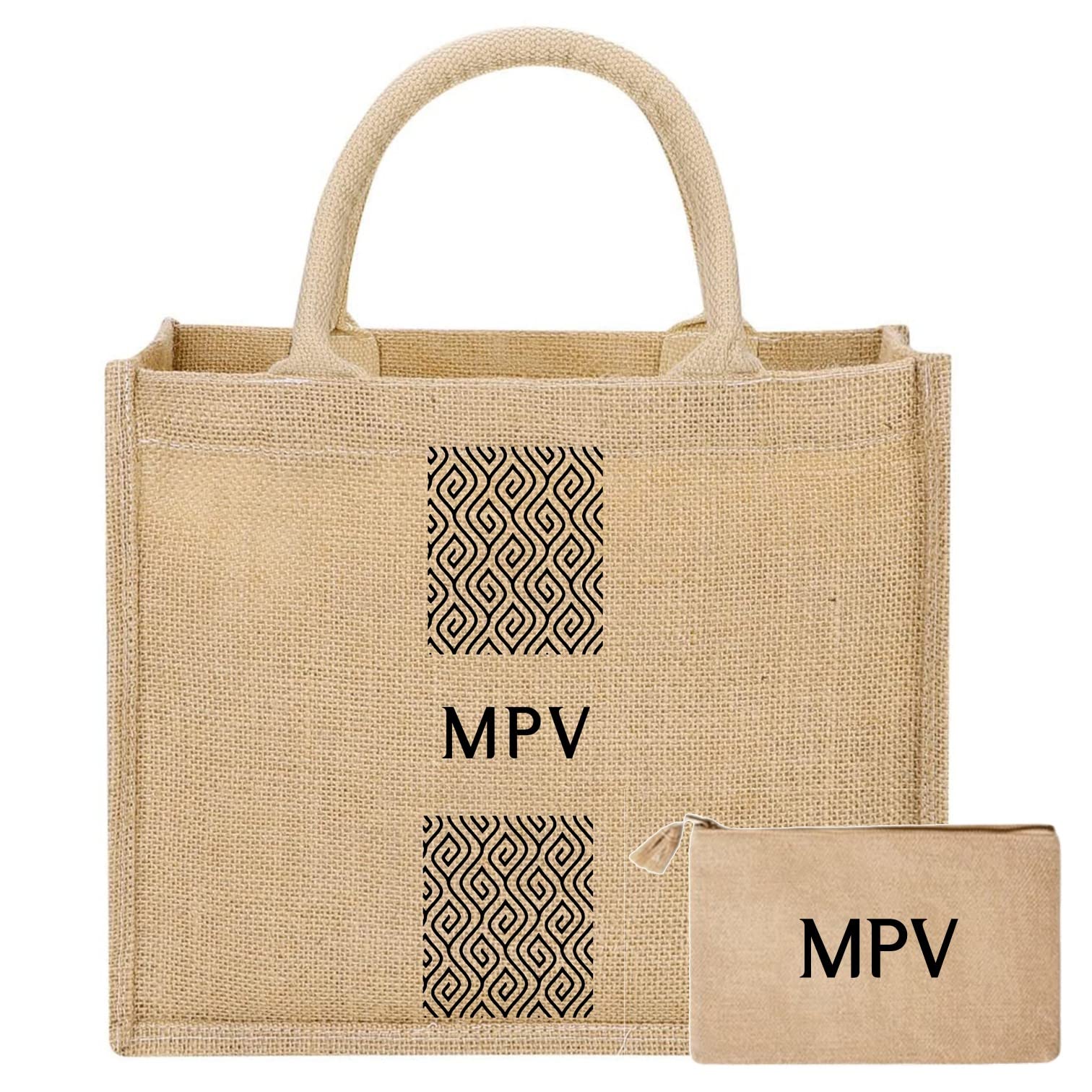 HandmadeRegalo día de la madre. Bolso mujer Personalizado. Regalo Mujer Bolso playa mujer, bolsa de yute para la compra. Bolso de hombro grande. Capazo Playa. Detalles en blanco o negro.