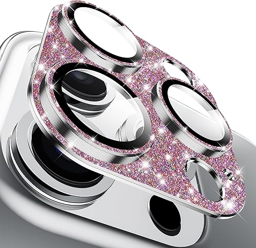 Miniatura 1 de Hoerrye Protector de lente de cámara para iPhone 15 Pro y iPhone 15 Pro Max, protector de pantalla de cámara de vidrio templado 9H, compatible con