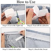 Vista 5 de 2 rollos de protectores de cuello desechables, almohadillas autoadhesivas para el cuello, protector de cuello cómodo, cintas para el cuello