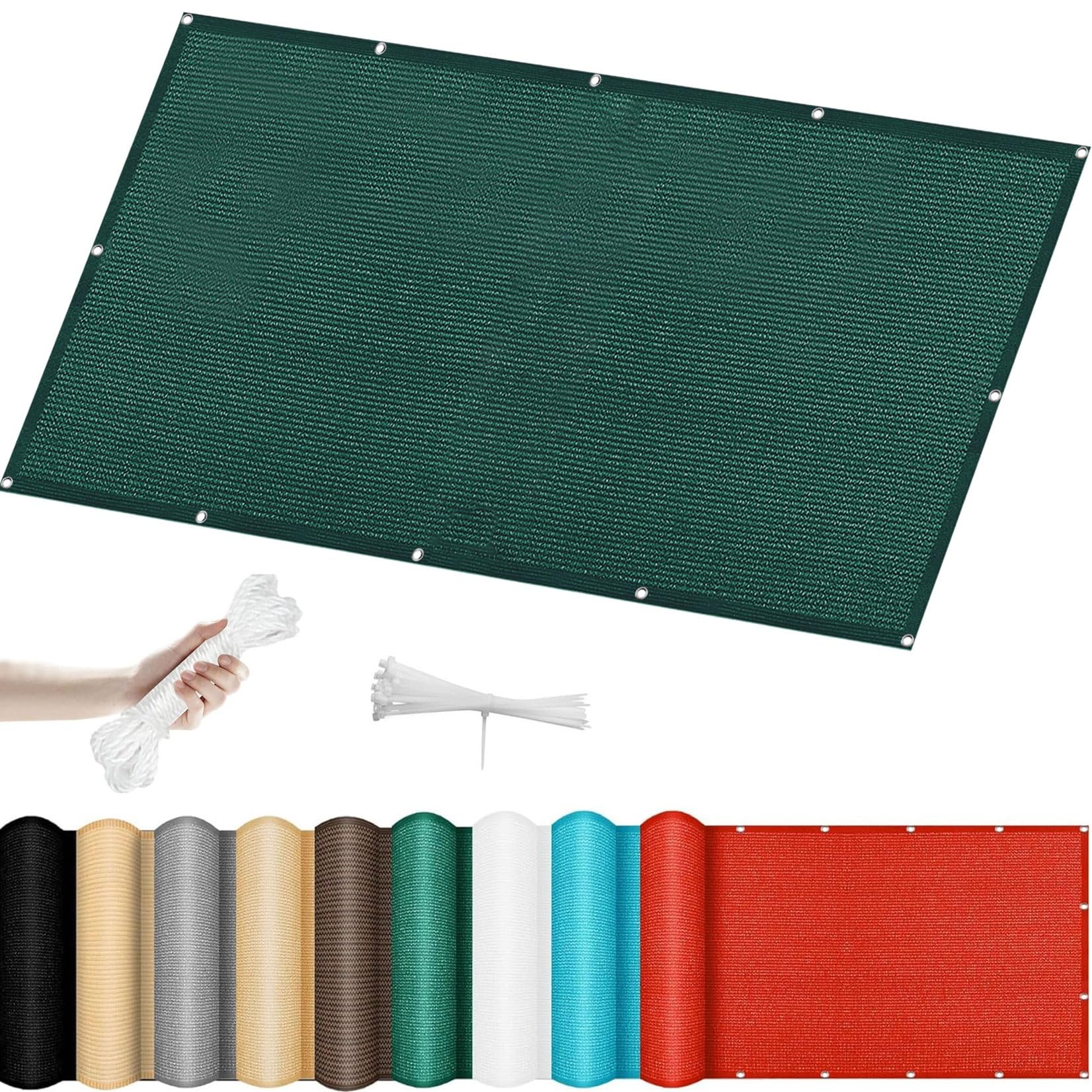 Toile d'ombre rectangulaire 2.2 x 4 m camping et jardin résistant UV