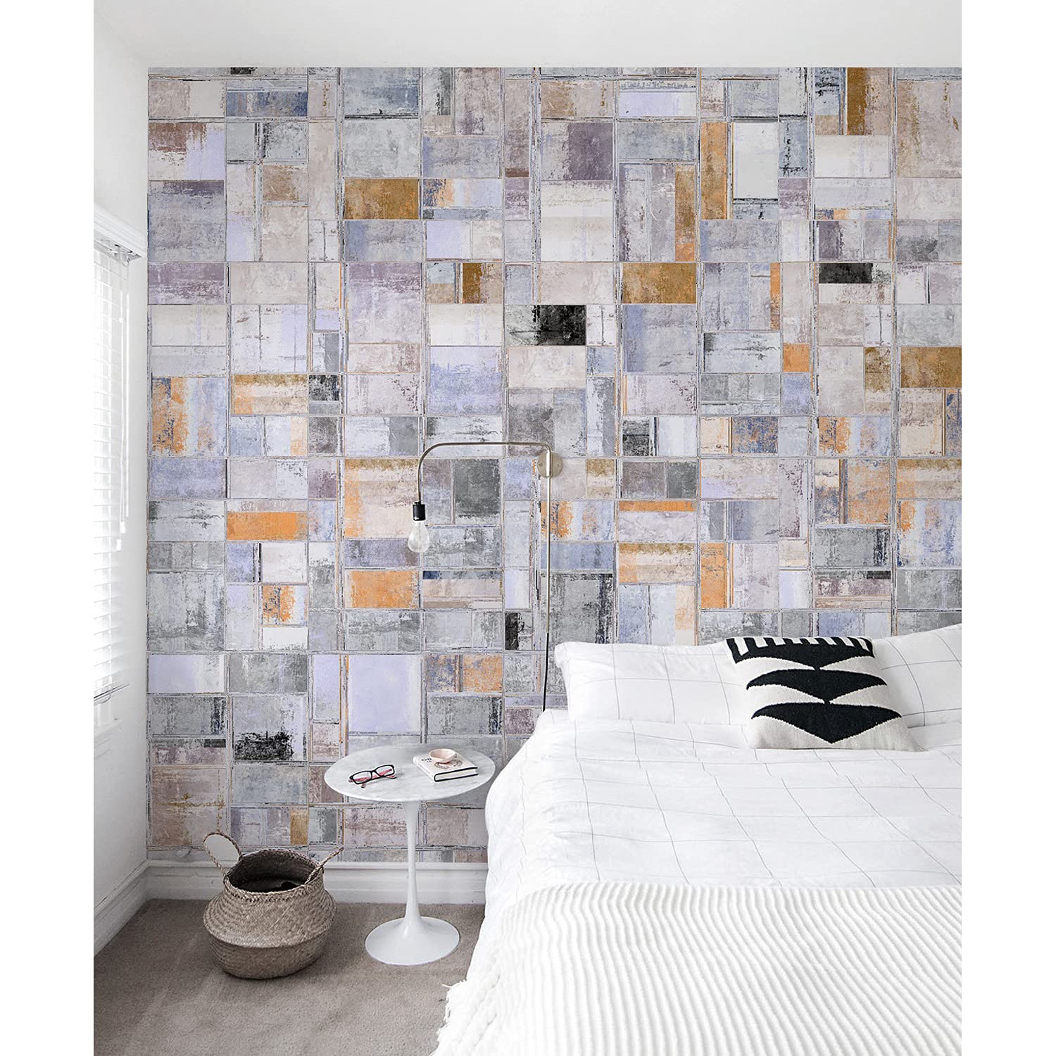 Papier peint décoration meuble au motif grunge et impression latex Coloray