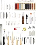 PLANTIONAL Leather Working Tools for Beginners: Professional Leather Craft Kit with Waxed Thread Groover Awl Stitching Punch for Leathercraft Adults Gifts