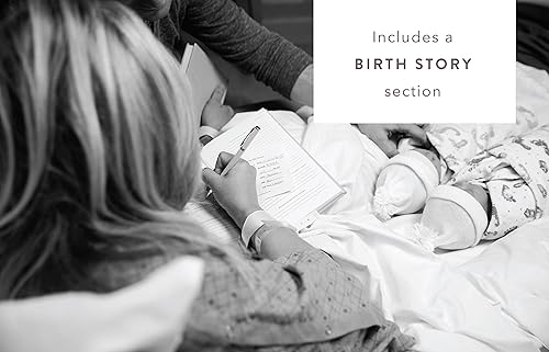 Miniatura 7 de Promptly Journals - Cuaderno de historia de la infancia, cuaderno de recuerdos para bebés desde el embarazo hasta los 18 años (rosa rubor)