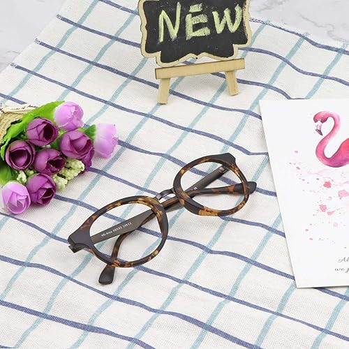 Miniatura 6 de Lentes de bloqueo de luz azul para mujereshombres, lentes de lectura para computadora con marco ovalado (tortuga, aumento de 1.50)