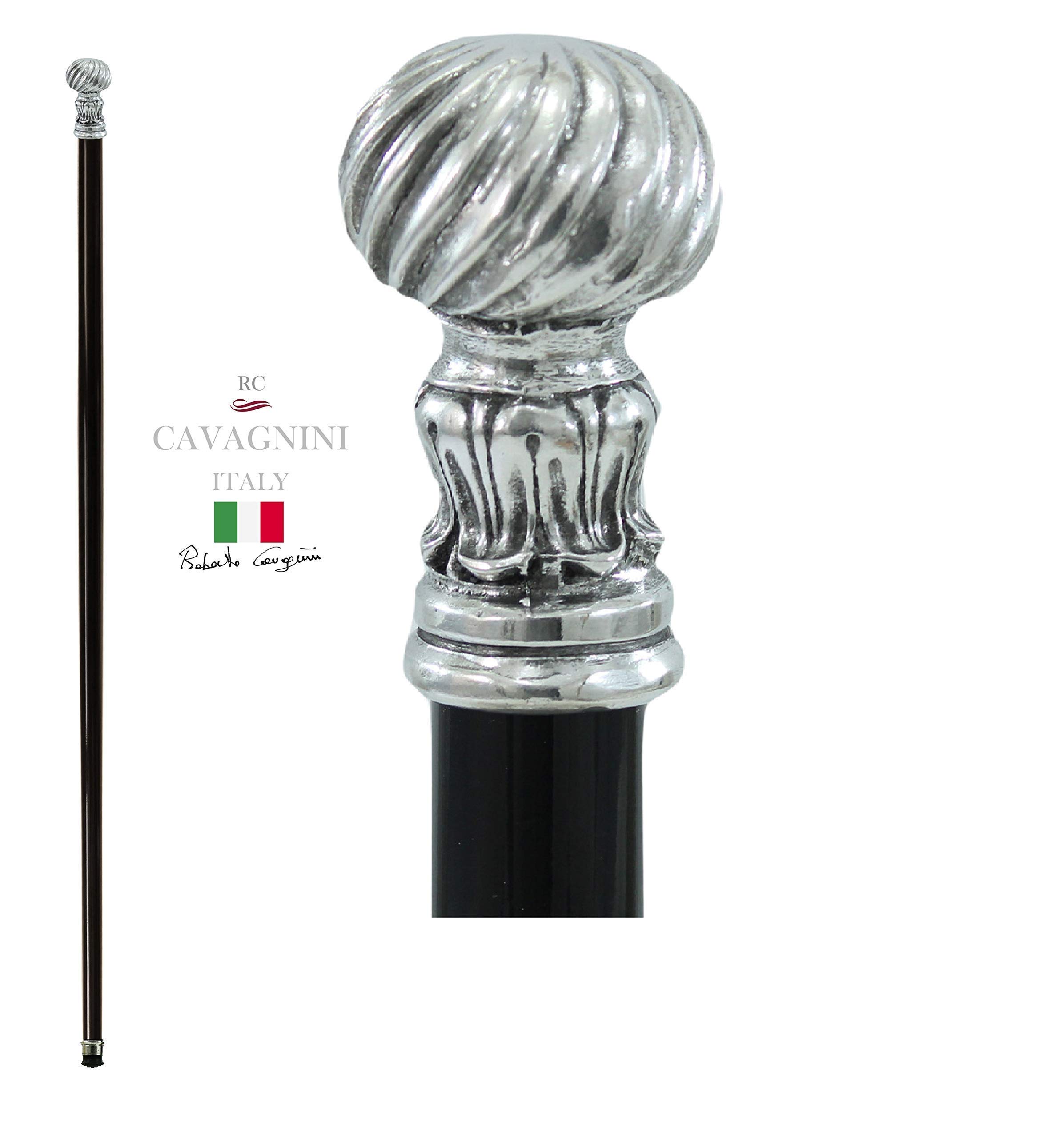 Cavagnini Bastón de Paseo Elegante para Mujeres, Haya Artesanal, Personalizable - Bastón para Ancianos Mujer.