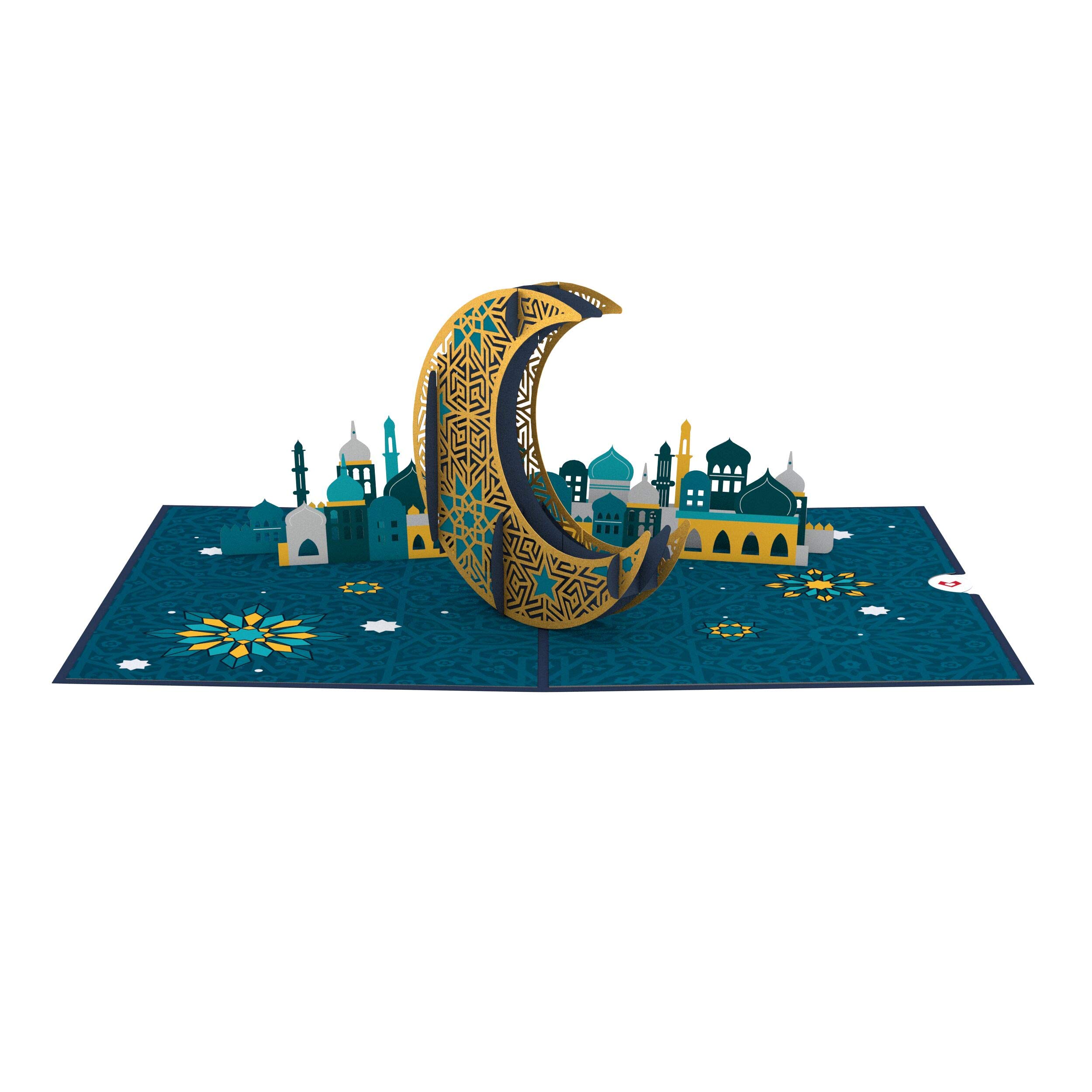 Lovepop Eid Mubarak Pop Up Card Celebration Card Eid Mubarak 3d Greeting Cards Festive Cards Happy Eid Mubarak Amazon Sg Office Products