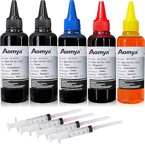 Aomya Kit de recarga de tinta para Canon PGI270 CLI271 PGI280 CLI281 PGI1200 PGI2200 Cartucho de tinta recargable PIXMA TS8320 TS9520 MB5120, etc.